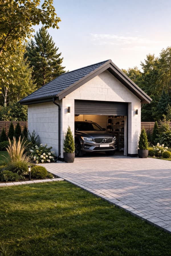 Гараж из газоблоков в Екатеринбурге