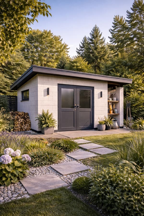 Хозпостройка из газобетона в Екатеринбурге